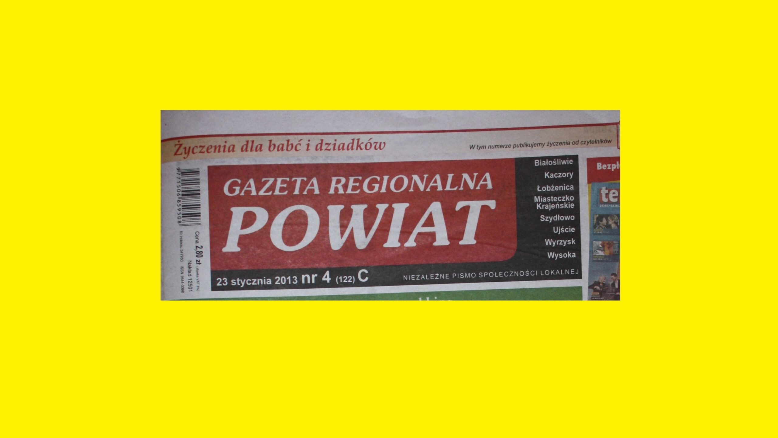 „Gazeta Regionalna Powiat” o wystawie w Kaczorach