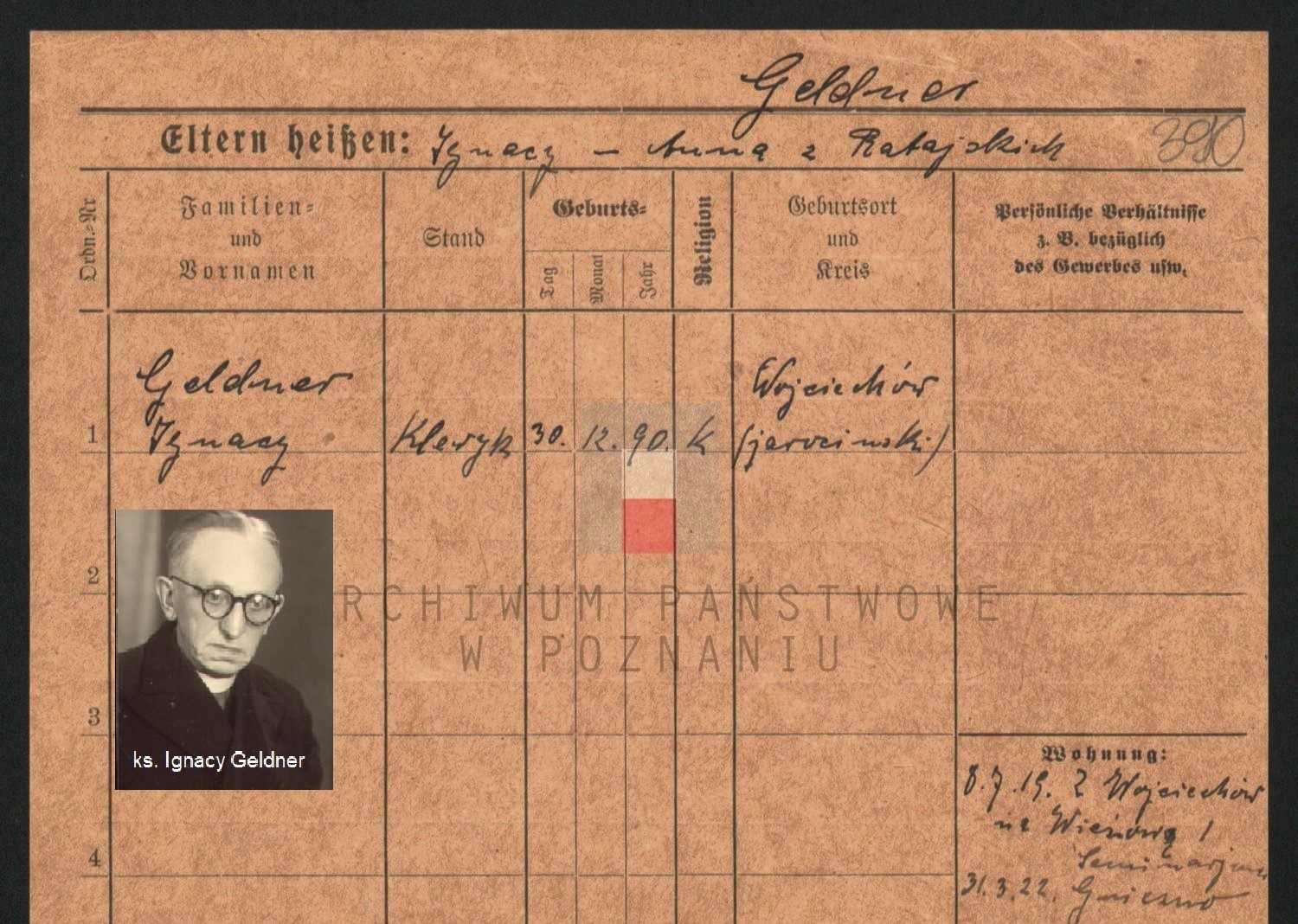 Ksiądz prałat Ignacy Geldner (1890 – 1968)