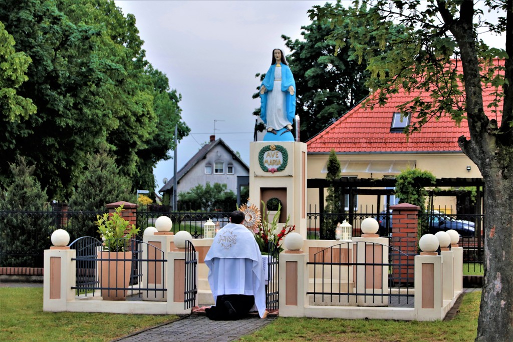 Nabożeństwo Majowe przy figurze NMP Kaczorach. — zdjęcie 2