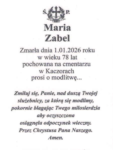 Zmarła Maria Zabel — zdjęcie 3